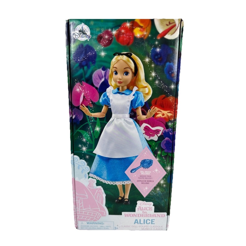 Disney Alice in Wonderland Classic Doll Brush Included Disney Store New Box